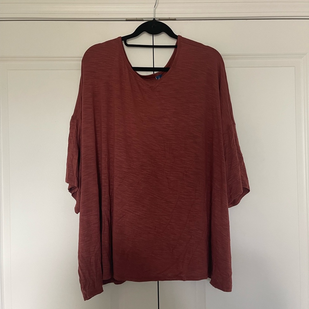 Old Navy Women's Rust Short-Sleeve Tunic Top